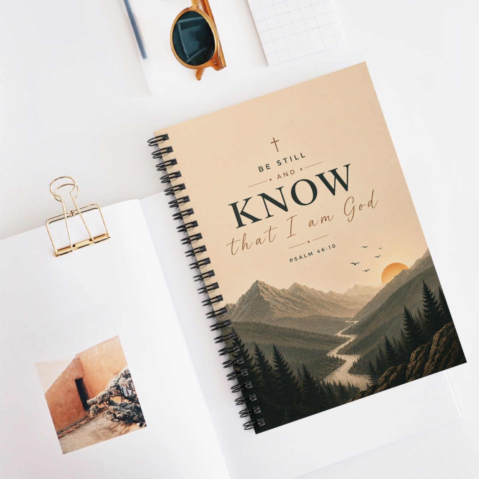 Be Still and Know Psalm 46:10 Spiral Notebook